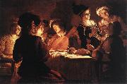 HONTHORST, Gerrit van Supper Party qr oil painting artist